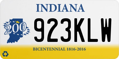 IN license plate 923KLW