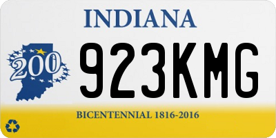 IN license plate 923KMG