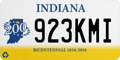 IN license plate 923KMI