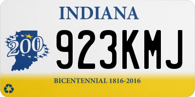 IN license plate 923KMJ