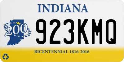 IN license plate 923KMQ