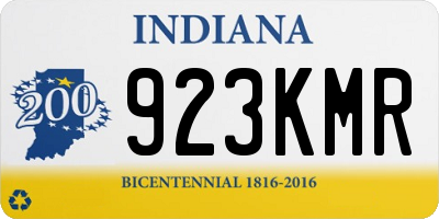IN license plate 923KMR