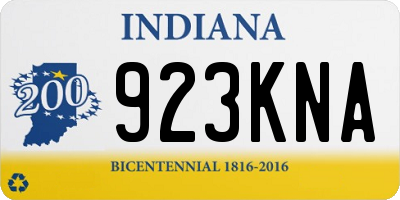 IN license plate 923KNA