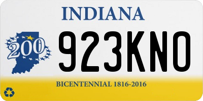 IN license plate 923KNO