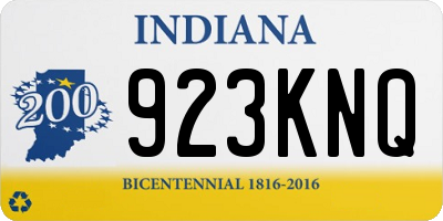 IN license plate 923KNQ