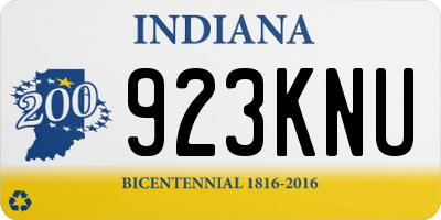IN license plate 923KNU