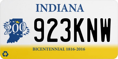 IN license plate 923KNW