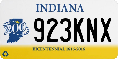 IN license plate 923KNX