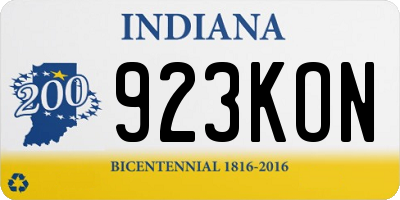 IN license plate 923KON