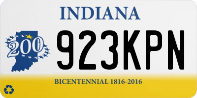 IN license plate 923KPN