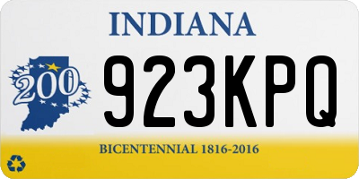 IN license plate 923KPQ