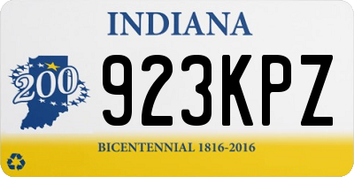 IN license plate 923KPZ