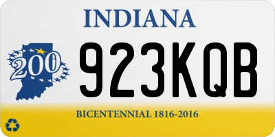 IN license plate 923KQB