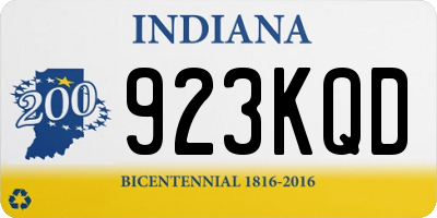 IN license plate 923KQD