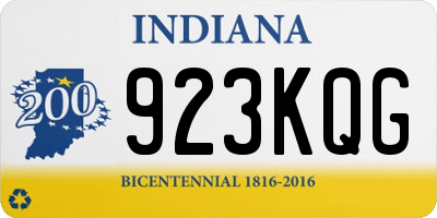IN license plate 923KQG