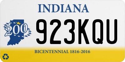IN license plate 923KQU