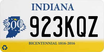 IN license plate 923KQZ