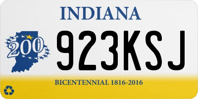 IN license plate 923KSJ