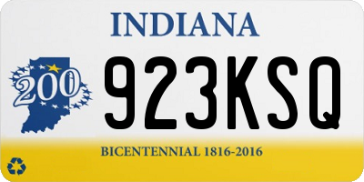 IN license plate 923KSQ