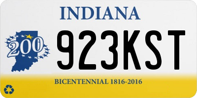 IN license plate 923KST