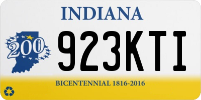 IN license plate 923KTI