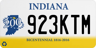 IN license plate 923KTM
