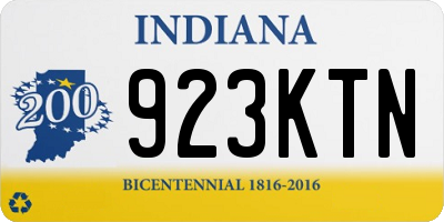 IN license plate 923KTN