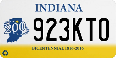 IN license plate 923KTO