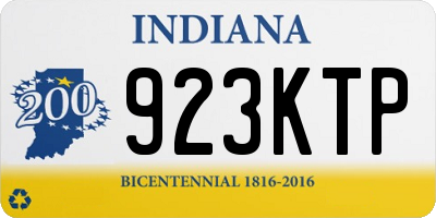 IN license plate 923KTP