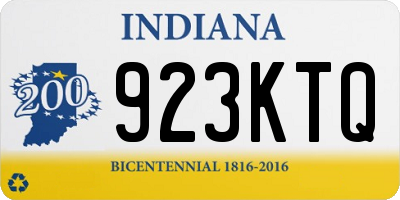 IN license plate 923KTQ