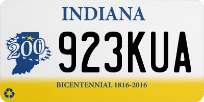 IN license plate 923KUA