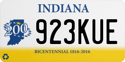 IN license plate 923KUE