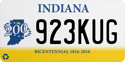 IN license plate 923KUG
