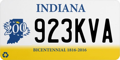 IN license plate 923KVA