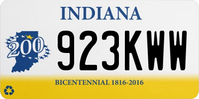 IN license plate 923KWW
