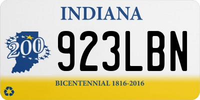 IN license plate 923LBN