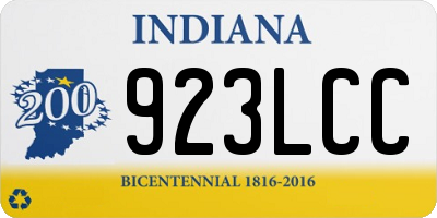 IN license plate 923LCC
