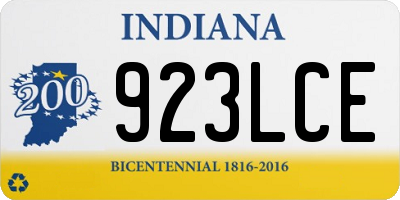 IN license plate 923LCE