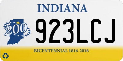 IN license plate 923LCJ
