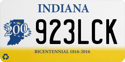IN license plate 923LCK