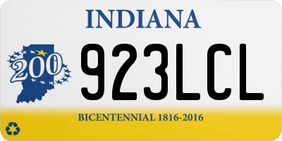 IN license plate 923LCL