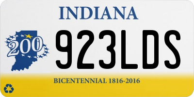 IN license plate 923LDS