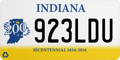 IN license plate 923LDU