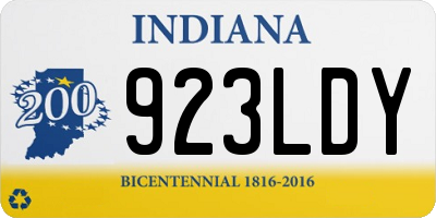 IN license plate 923LDY