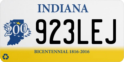 IN license plate 923LEJ