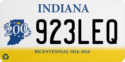 IN license plate 923LEQ
