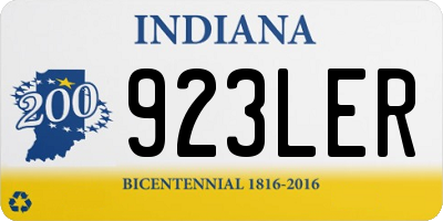 IN license plate 923LER