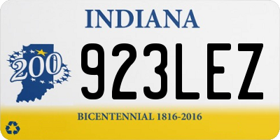 IN license plate 923LEZ