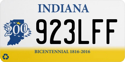 IN license plate 923LFF