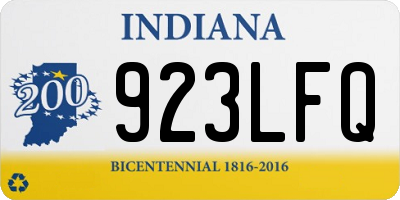 IN license plate 923LFQ